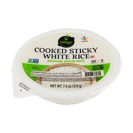 Cooked Sticky White Rice ,7.4 oz 【Instant Rice】【Microwave Rice】【Non-GMO】【Gluten Free】