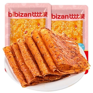 比比赞 【小红书同款热卖】  老式大辣片 辣条豆皮即食面筋 麻辣豆干    8090回忆怀旧小零食   68g