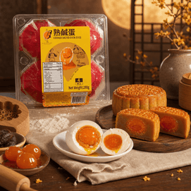 八月十五 熟咸蛋 280g 4粒装【蛋黄流油】【咸香入味】【可用于中秋节月饼馅料日常烘焙炒菜等】