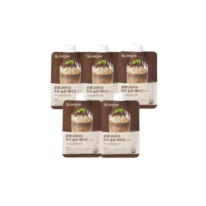 【韩国直邮】 韩国 GLAM.D GLAMD代餐奶昔鸳鸯奶茶口味 40g×5包