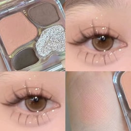 Lying Silkworm Powder Plate01creamy Apricot Color 1pc