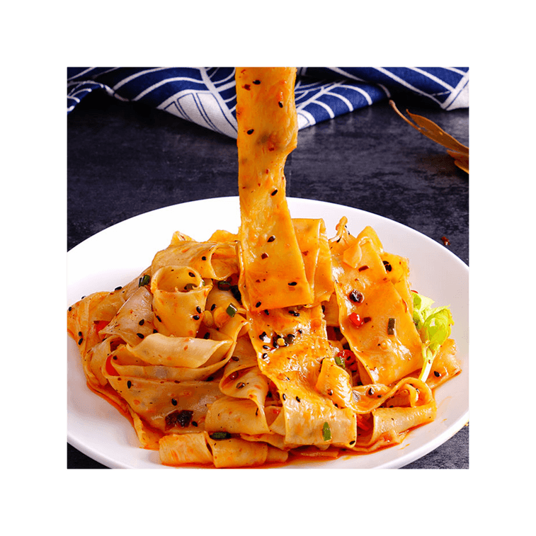 白家陈记 阿宽 非油炸 干拌红油面皮 酸辣味 袋装 115g 7