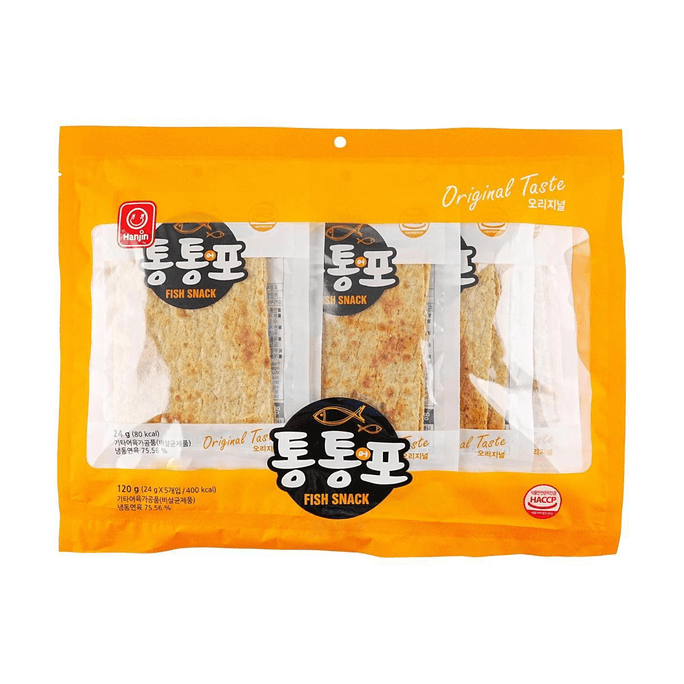 Tongtong Fish Slice Snack 5pc × 4.23 oz