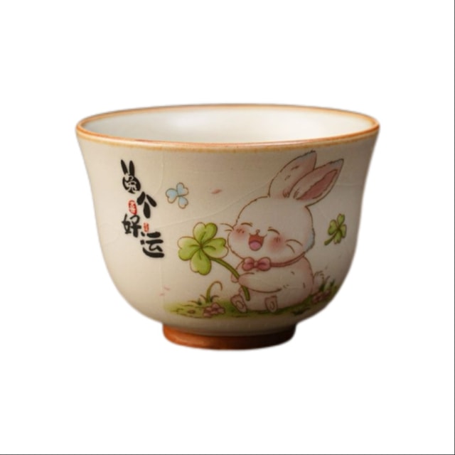 中国直送】如窯茶碗、高級陶磁器製茶器、カンフー茶器、個人用茶碗