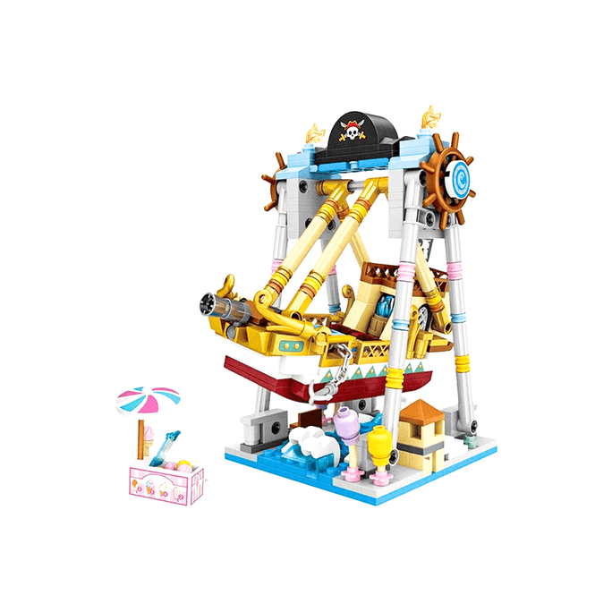 Pirate Ship Building Blocks Model Toy for Kids
