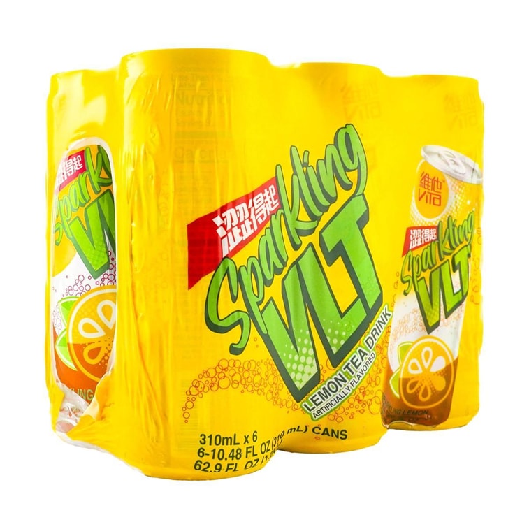 【汽水柠檬茶】香港Vita维他 气泡柠檬茶 310ml*6瓶 10