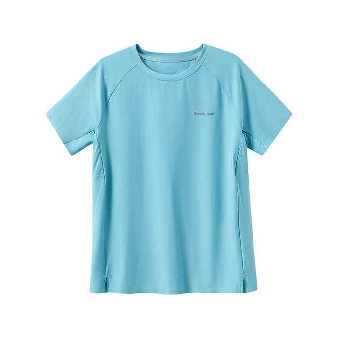 【中国直邮】moodytiger男童轻量每日短袖T恤-湖绿色-110