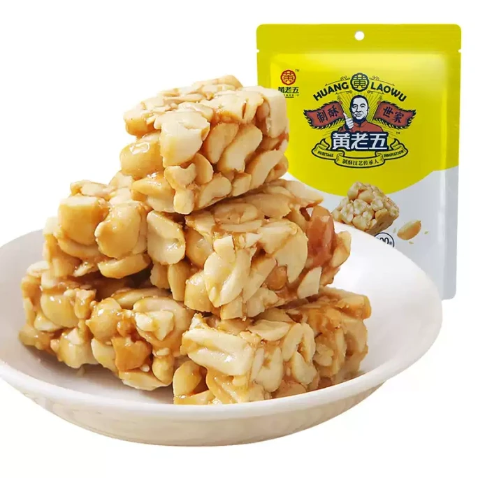 [중국 직배송] 황라오우 오리지널 땅콩 브리틀 106g*1봉지