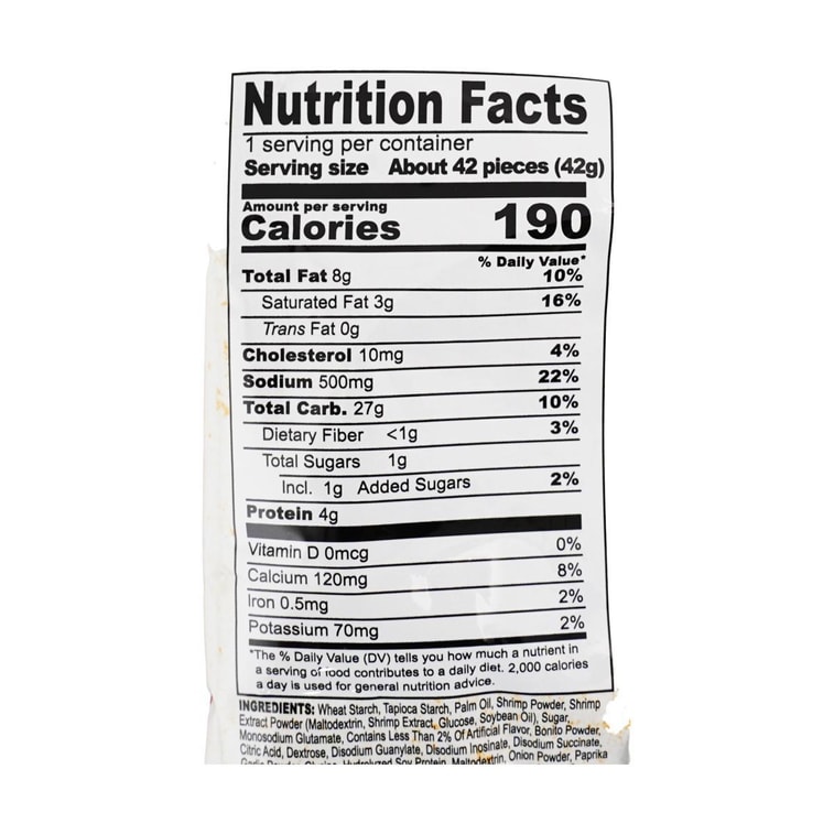 Shrimp Wheat Chips Original Flavor 1.4oz 8