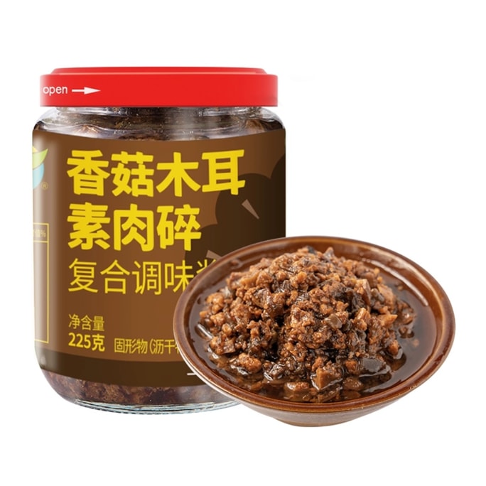 Shiitake mushroom fungus vegetarian minced meat and noodle sauce 225g*1 bottle