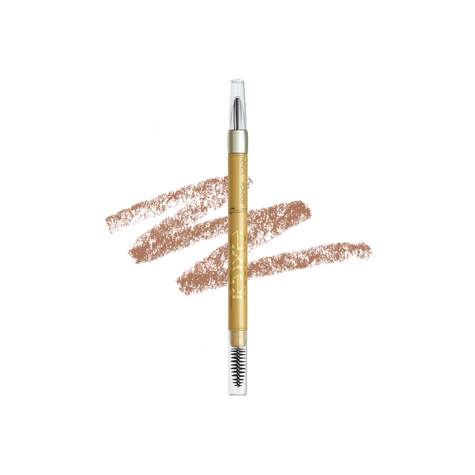 EXCEL Powder & Pencil Eyebrow #PD02 Caramel Brown 1pc