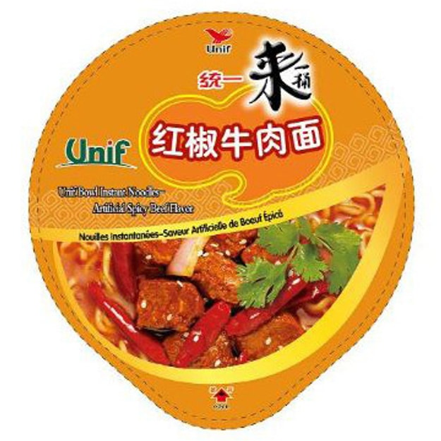 商品详情 - 台湾统一 来一桶 红椒牛肉面 110g - image  0