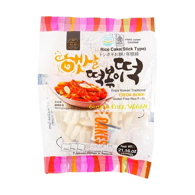 Gluten Free Korean Rice Cake Stick for Ttoekbokki,21.16 oz