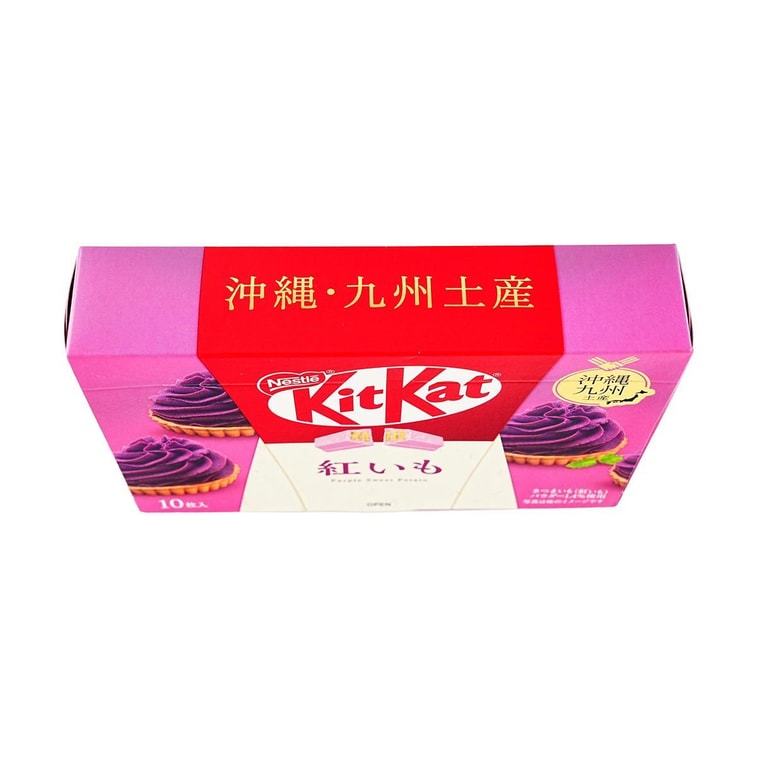 日本NESTLE雀巢 KITKAT奇巧 巧克力威化棒 紫薯味 116g【冲绳九州限定】 7