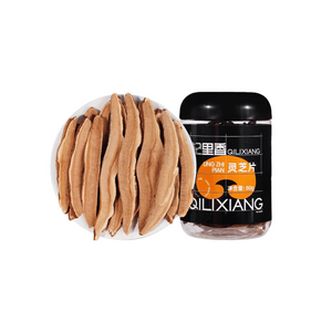 [중국 직배송] 칠리샹 영지버섯 슬라이스 80g, 창바이산 영지버섯 슬라이스, 와인, 국, 차에 우려내어 영양을 보충하는 붉은 영지버섯 [통째로 슬라이스]