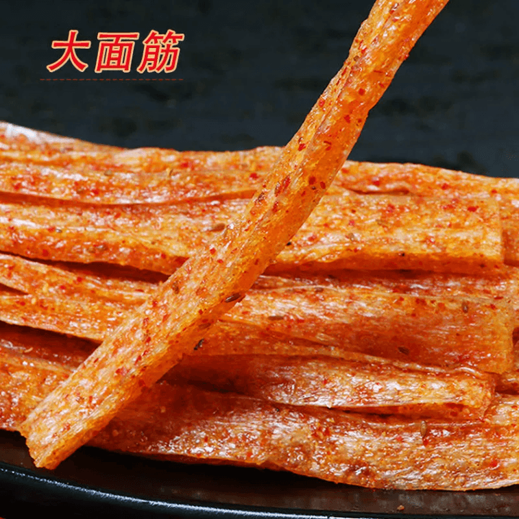 【中國直郵】 佳龍 辣條102g大麵筋開心麵筋零食兒時懷舊小吃休閒食品 102g*1包 3