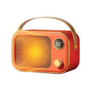 【中國直郵】 HSPM 新款便利大功率辦公家用桌上型陶瓷PTC桌上型暖風器 數位暖風機【橘色】1個