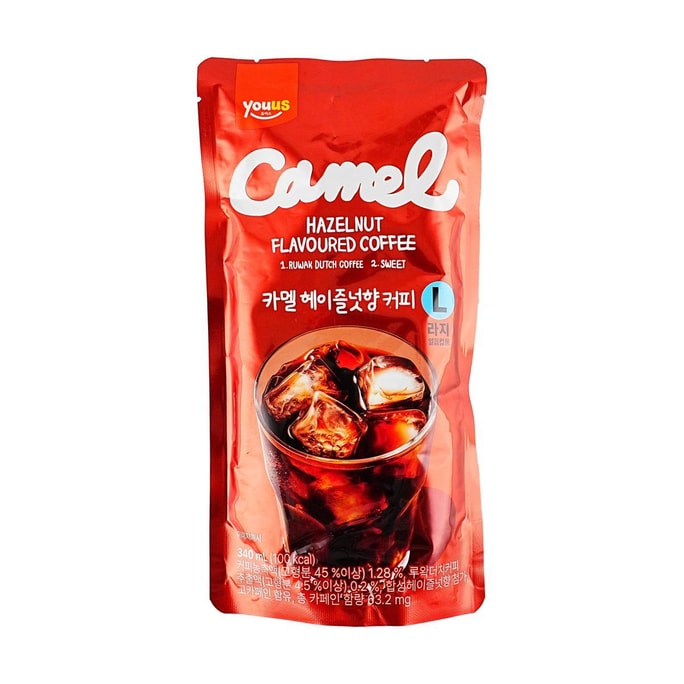 Hazelnut Flavored Coffee Ice Pouch Drink  11.49 fl oz【GS25 Selected】