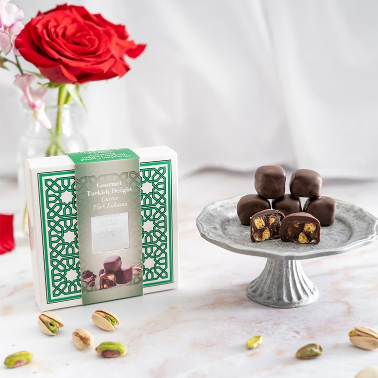 Chocolate Coated Turkish Delight Pistachio 100g(9pcs) 3