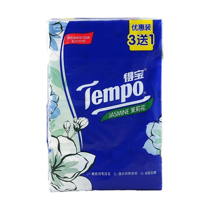 재스민 플레이버 페이퍼, 4팩*90퍼프