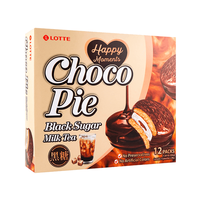 Choco Pie Black Sugar Milk Tea 336g