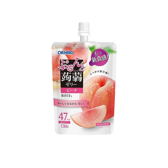 ORIHIRO Purunto Konjac Jelly (Peach Flavor) 130 g