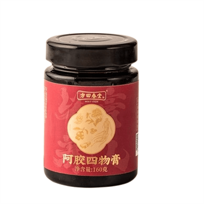 【中国直邮】 方回春堂 阿胶四物膏160g八珍四物汤手工大枣红糖玫瑰花女养生膏女性滋养 红润呵护