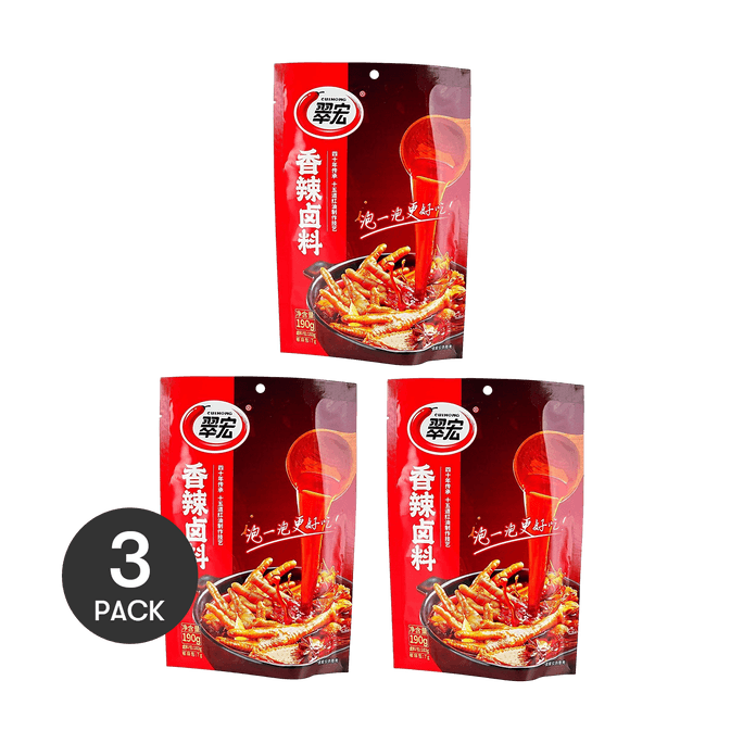 【超值装】翠宏 辣卤调料 卤肉卤菜调味料 190g*3包