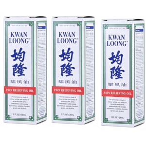 3 Packs Pain Relieving Medicated Oil 28ml(1 Fl Oz), Topical Oil For Backache Arthritis Bruise Sprain Strain Muscle Joint Ache Relief, Fast Acting External Massage Oil