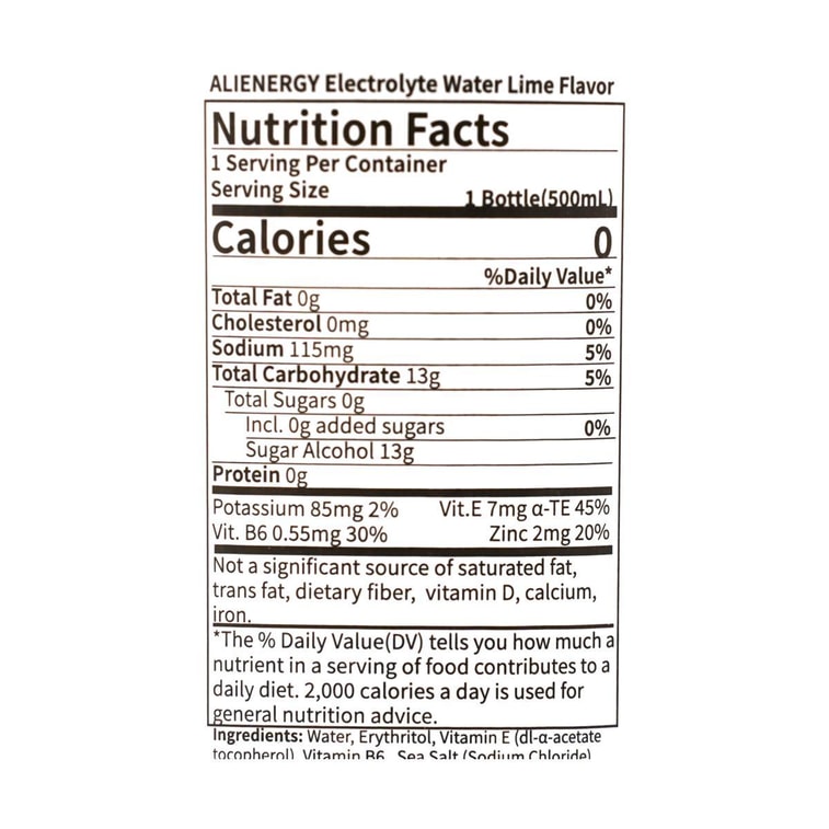 Genki FOREST Lime Alienergy Electrolyte Water, 16.9 fl oz[0 White Sugar and 0 Calorie] 11