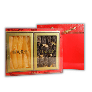 美國九龍堂【精品禮盒】羊肚菌花膠雙拼禮盒 過年過節送禮參茸海味