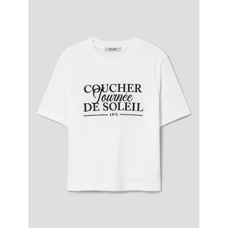 新品　韓国 Tシャツ ホワイト　M 韓国 8セカンズド 二重半袖Tシャツ ホワイト M - Yami
