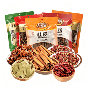 Spice Combo Set 5 Bags 208g 【Cinnamon Star Anise Pepper Chili Bay Leaf·No Sulfur】 Kitchen Stew Braising Seasoning Kit, Pure Ingredients 【Home Cooks·Foodies】 Braise & Stew Flavor Booster