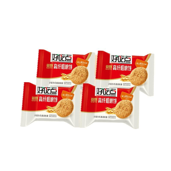 【中國直郵】 好吃點 高纖粗糧餅乾散裝 22g*13枚