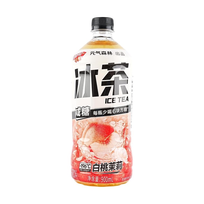 White Peach Jasmine Iced Tea Low Sugar, 30.43 fl oz