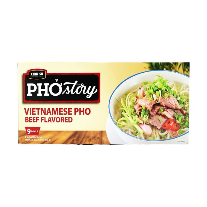 Phở Story Vietnamese Pho ,Beef Flavor, 2.3 oz*9bowls