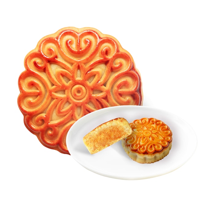 Cantonese Style Skin custard runny heart mooncake 80g