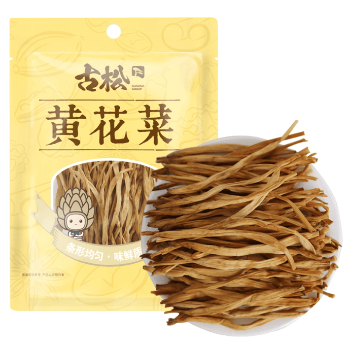 【中国直邮】 古松 菜干货凉拌胡辣汤无硫菜黄花*100g*1袋
