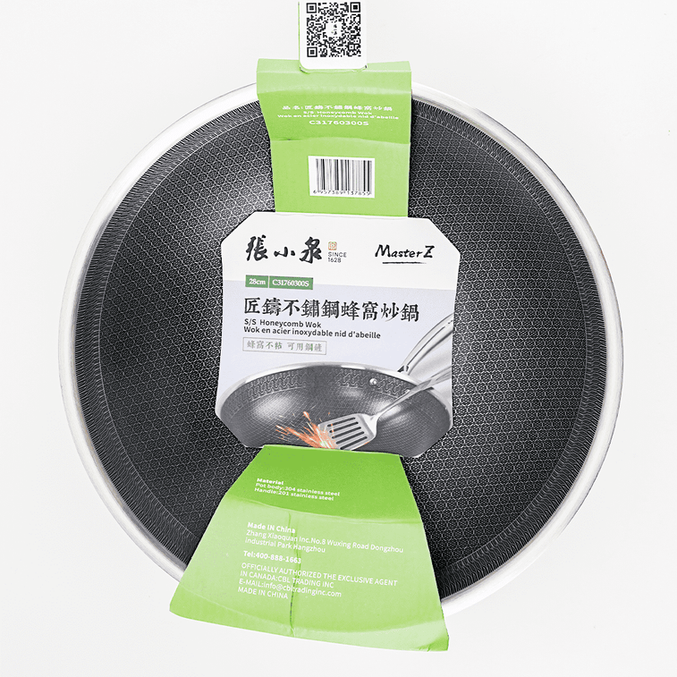 Honeycomb Stainless Steel Non-Stick Wok, 11 inch 6