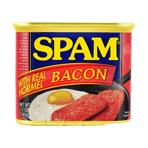 Spam With Real Homel Bacon, 12 oz 【For Hot Pot , BBQ, Sandwich】