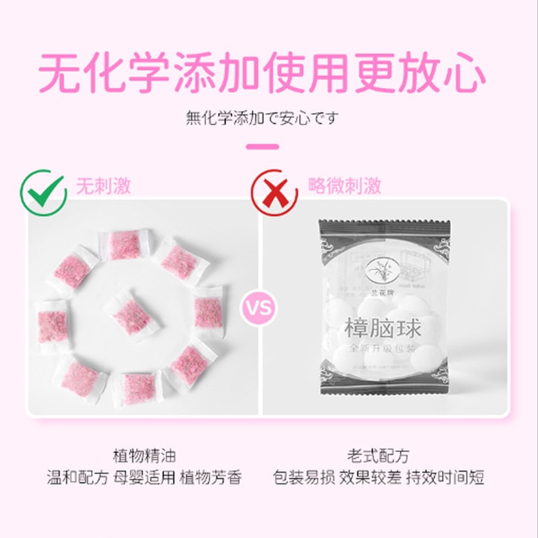  禾美之家 樟腦丸 衣櫃防黴防蟲防潮除味驅蟲 #混合花香 48個/袋 【衣櫃救星 衣物自帶迷人香氣】 4