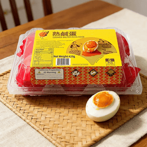 Cooked Salted Duck Eggs ,6pcs, 14.81 oz