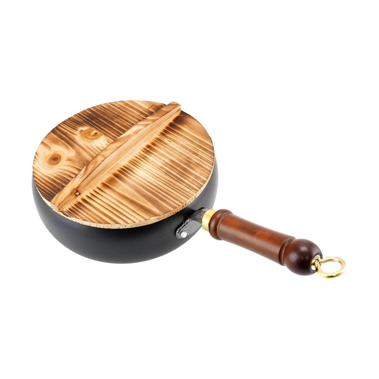 Poêle à frire avec couvercle en bois, 24 cm 6