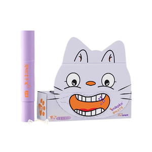 【中国直邮】宠物洁牙笔牙膏一体猫狗口腔清洁牙结石口臭狗狗套装猫咪牙刷 *1件