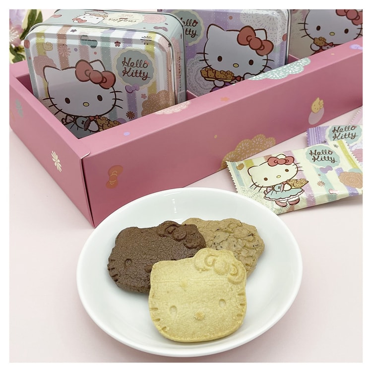 Hello Kitty Cookies (Butter / Chocolate / Earl Grey) 195g - Yami.com