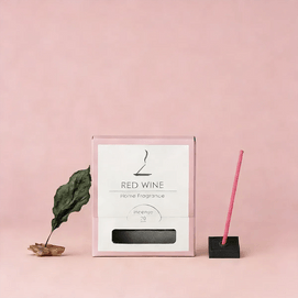 George Red Wine Fragrance Incense 20 Sticks with Base, Home Fragrance
