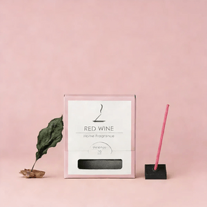 George Red Wine Fragrance Incense 20 Sticks with Base, Home Fragrance
