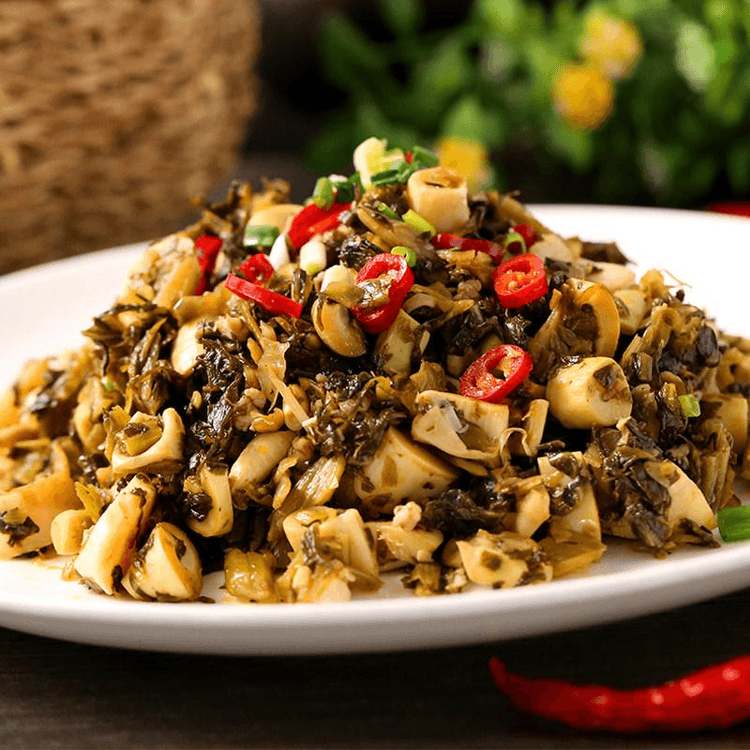 Bamboo Shoot Pickled Cabbage, Small Bamboo Shoot Side Dish, Tender