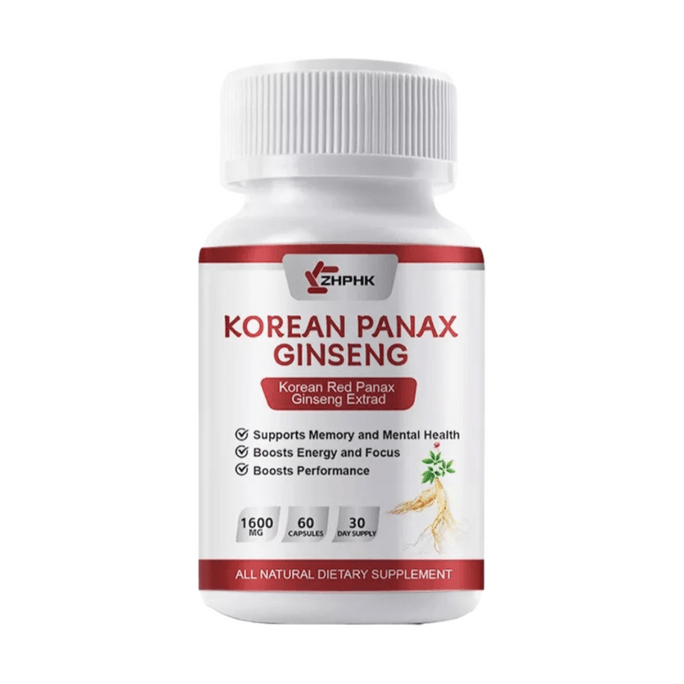 ZHPHK 高麗紅參萃取物 1600毫克 60粒膠囊 - 高濃度人參皂苷