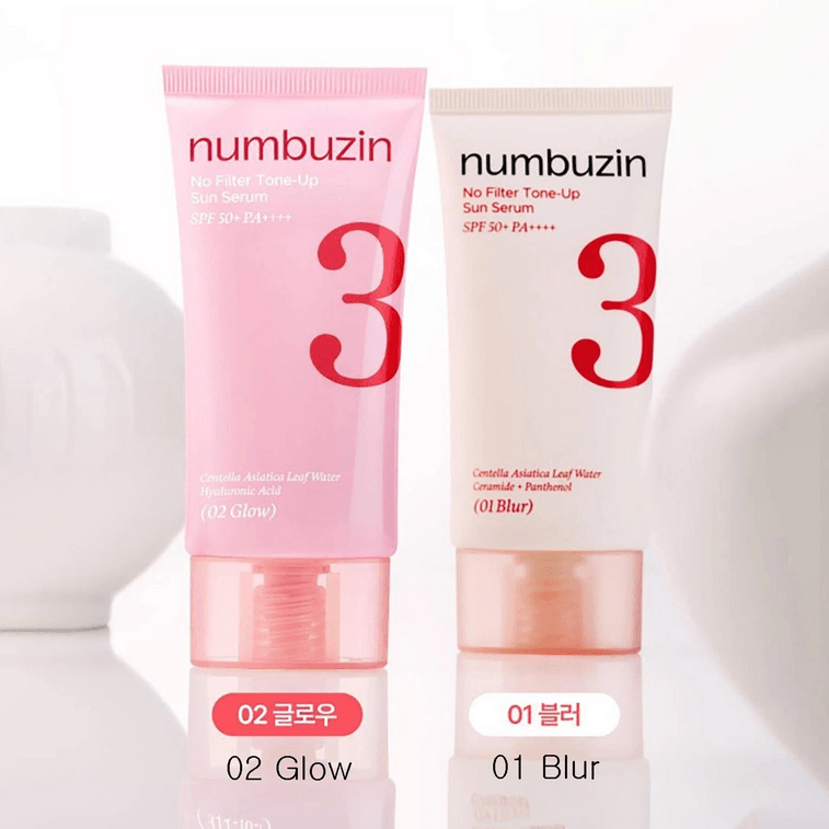 No.3 No Filter Tone Up Sun Serum SPF50+PA++++ 50ml #02 Glow 4